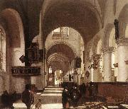 WITTE, Emanuel de Interior of a Protastant Gothic Church Spain oil painting artist